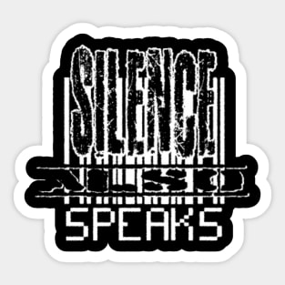 wisdom of silence Sticker